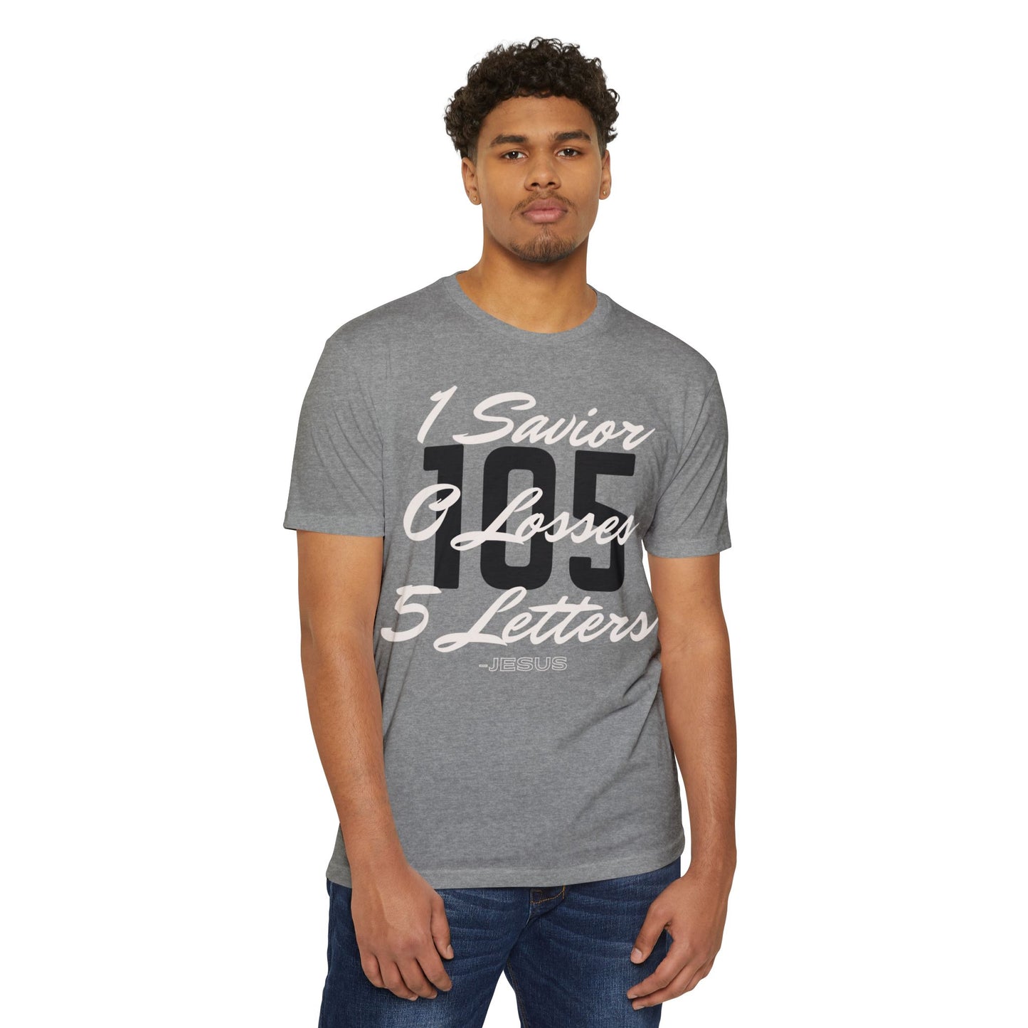Adult 105 Christian White and Black Letters Blended