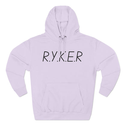 RYKER Christian Black Letters Hoodie