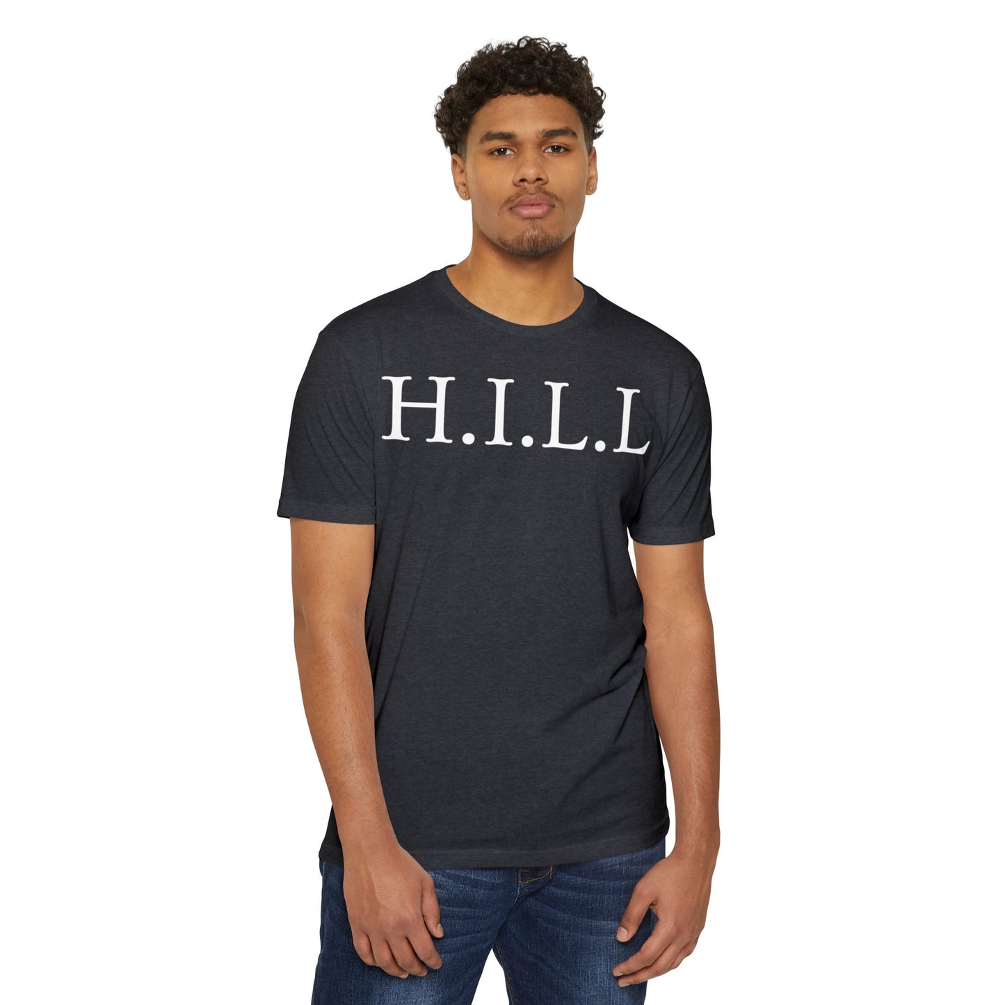Adult Hill Christian White Words Premium tee