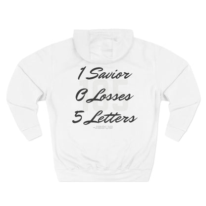 Specialty Adult 105 Christian Black and White Letters Hoodie