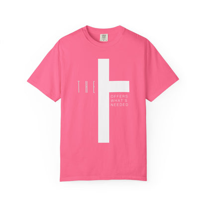 Adult T-Town Christian White Letters & Cross