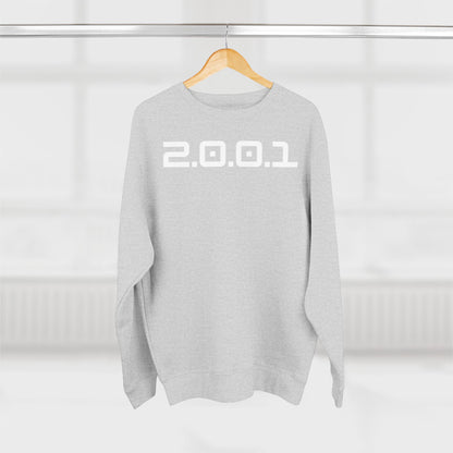 Adult 2001 Christian White Words Crewneck
