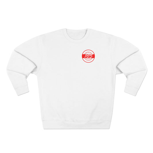 Adult 105 Christian Red and White Letters Crewneck