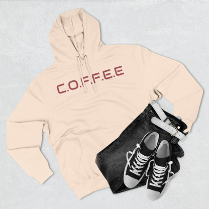 Adult Coffee Christian Marron Words Only Hoodie