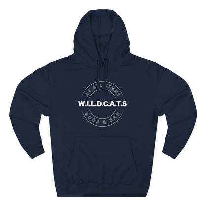 Adult Wildcats Christian White Letters & Picture Pullover Hoodie