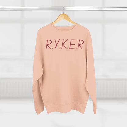 RYKER Christian Marron Letters Crewneck