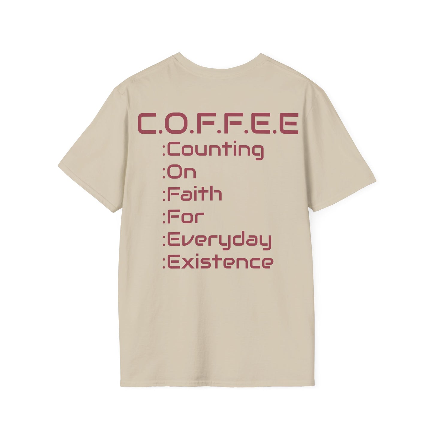Adult Coffee Christian Marron Words Only