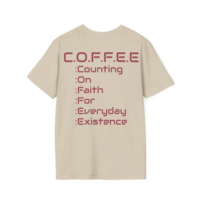 Adult Coffee Christian Marron Words Only