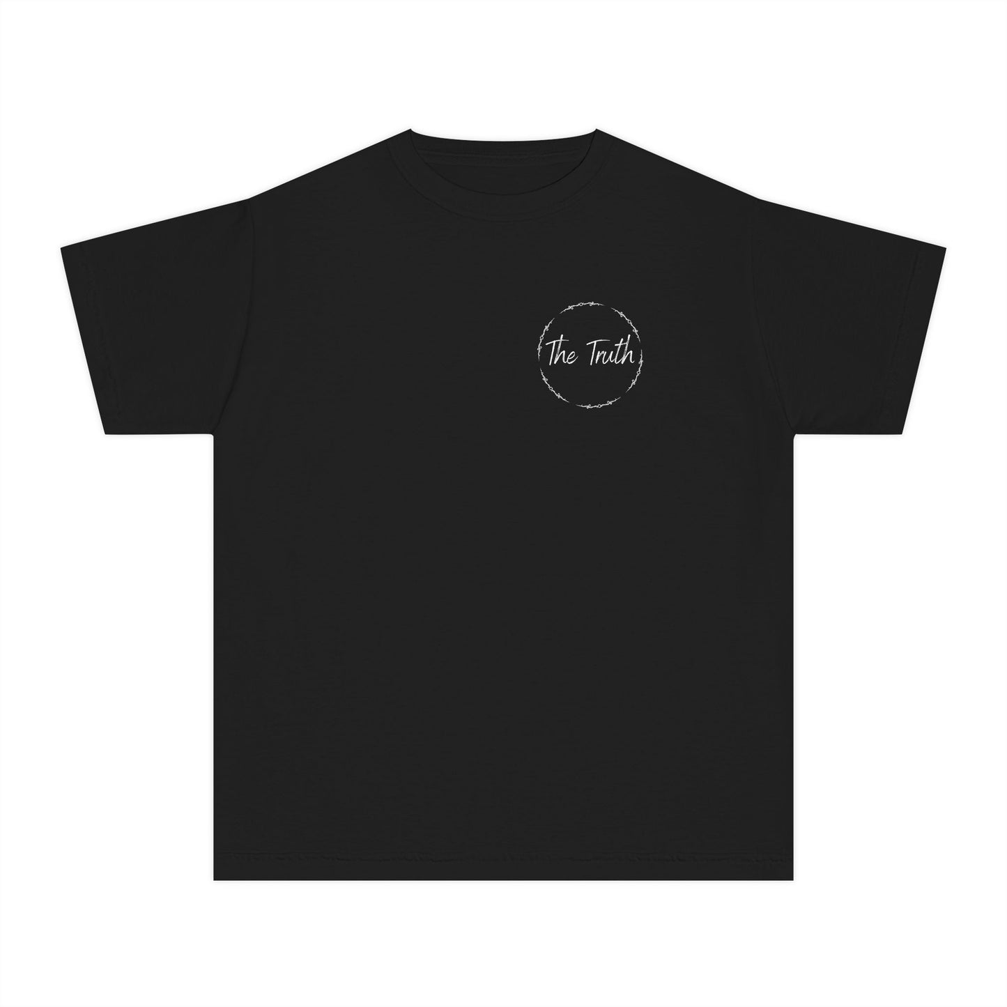 Youth TRUTH Christian White Words Heavyweight Tee