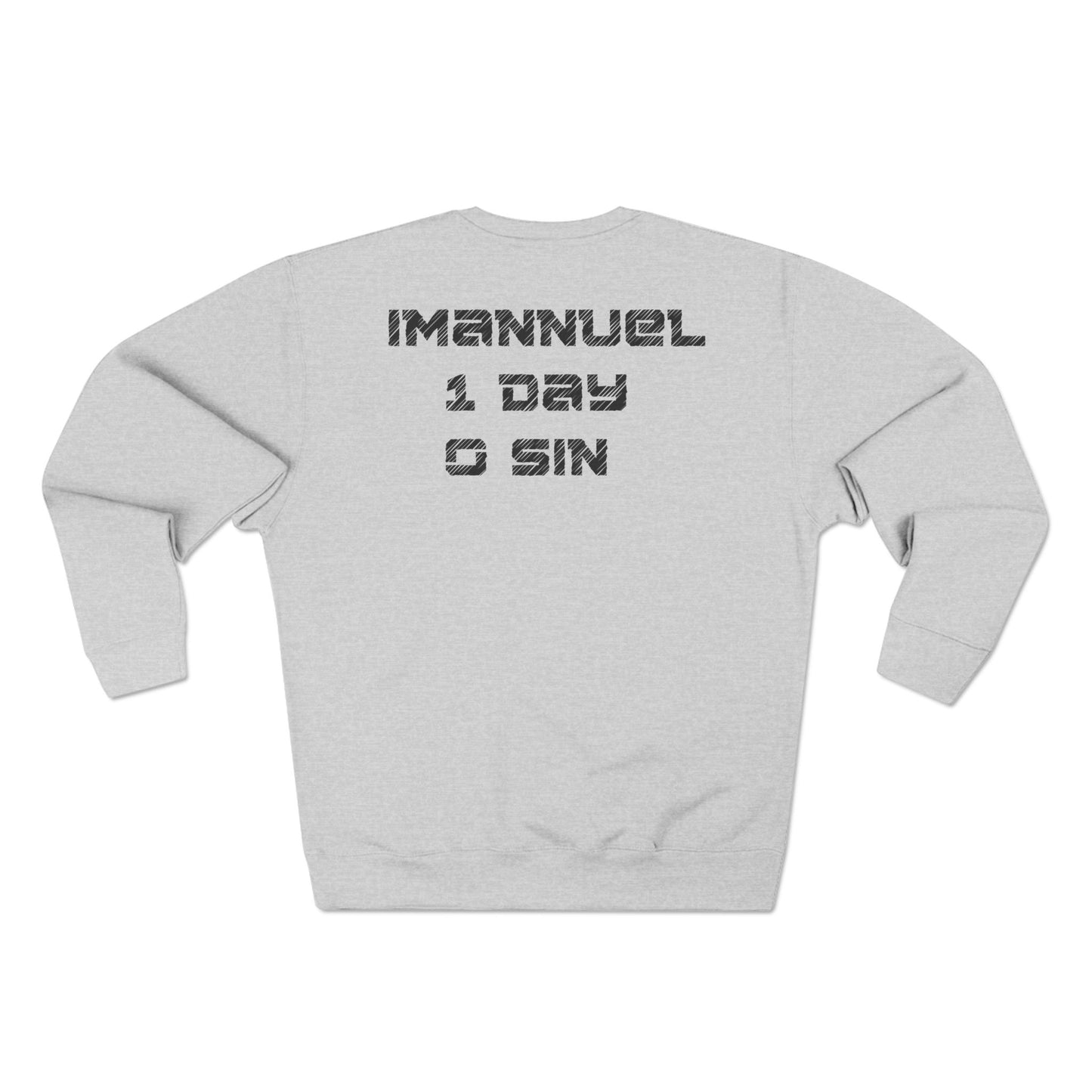 Adult I-10 Christian Black Words Crewneck