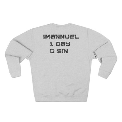 Adult I-10 Christian Black Words Crewneck