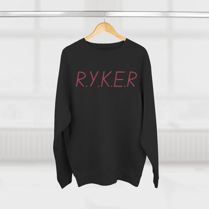 RYKER Christian Marron Letters Crewneck