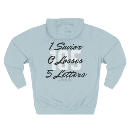 Specialty Adult 105 Christian Black and White Letters Hoodie