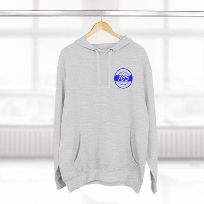 Adult 105 Christian Blue and White Letters Hoodie