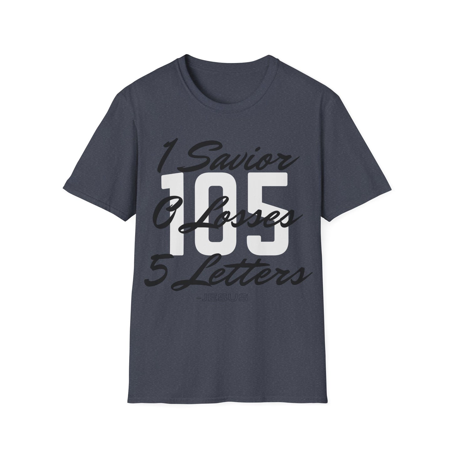 Adult 105 Christian Black and White Letters