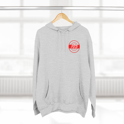 Adult 105 Christian Red and White Letters Hoodie