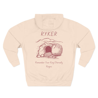 RYKER Christian Marron Letters Hoodie