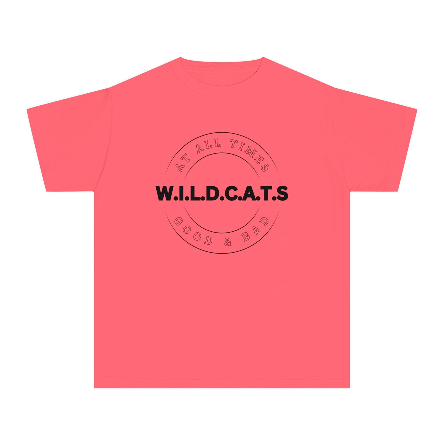 Youth Wildcats Christian Black Letters & Picture
