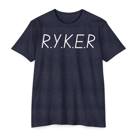 Adult RYKER Christian White Letters Premium Tee