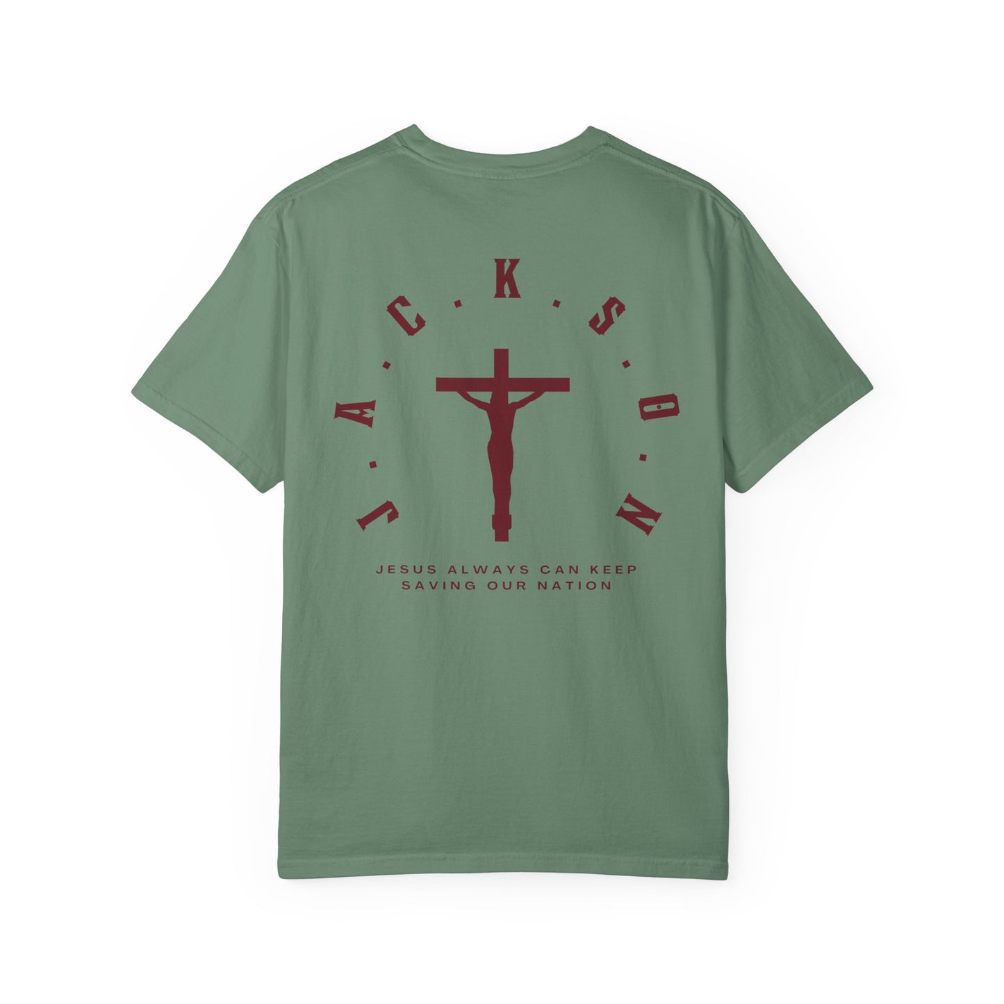 Jackson Believing Christian Marron Letters & Cross