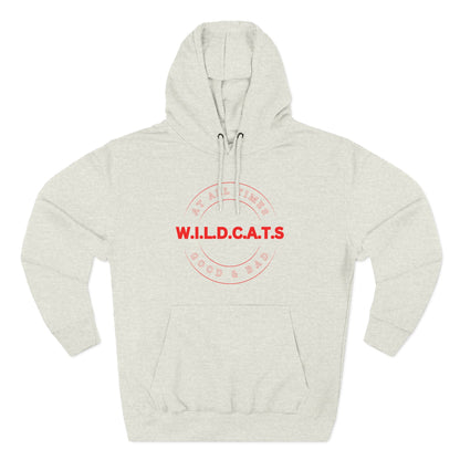 Wildcats Christian Red Letters & Picture Hoodie