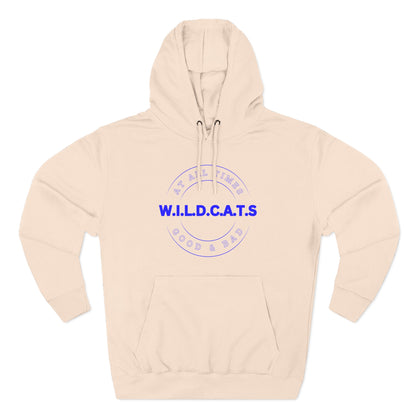 Wildcats Christian Blue Letters & Picture Hoodie