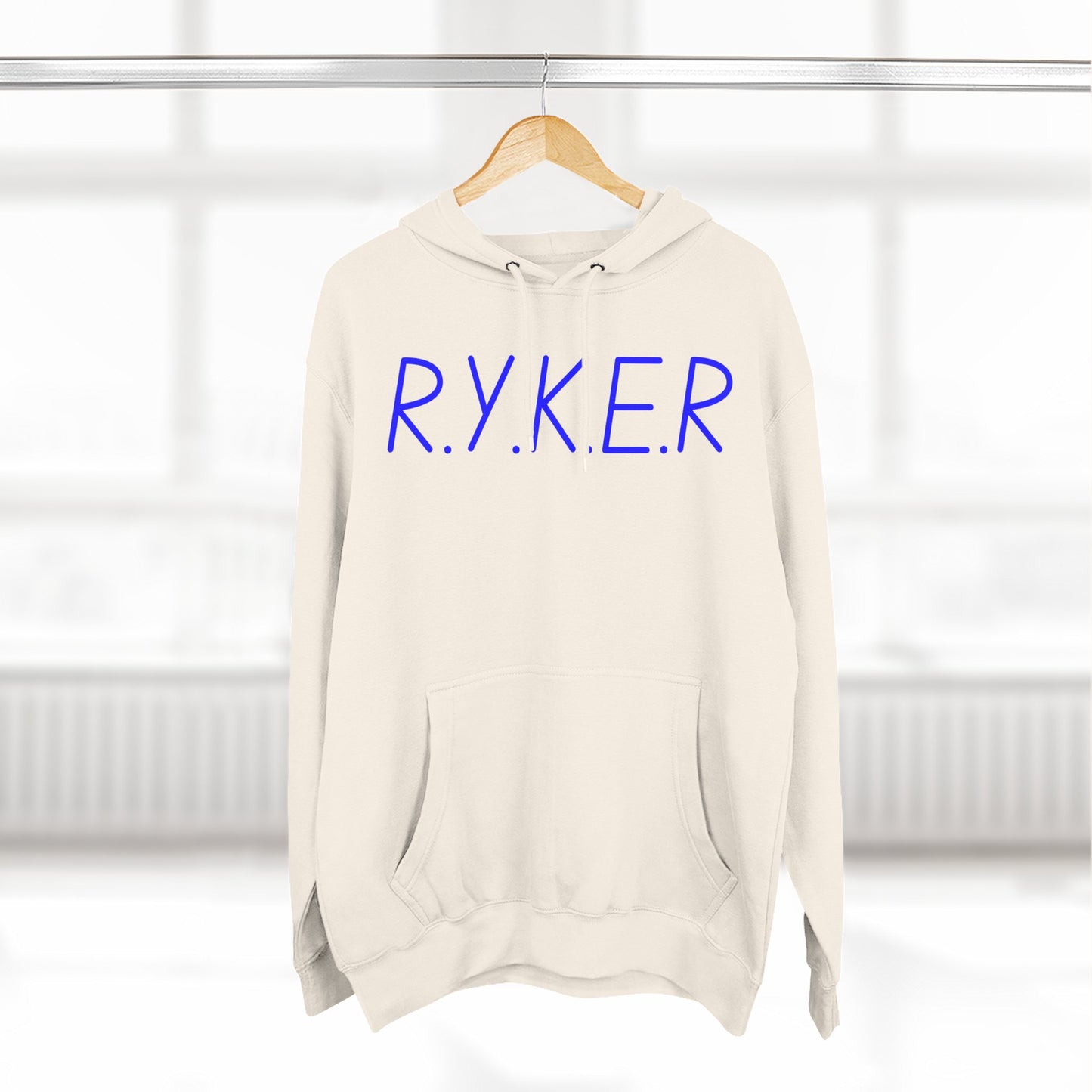 RYKER Christian Blue Letters Hoodie