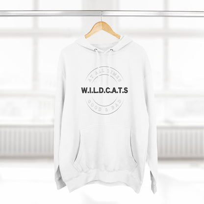 Wildcats Christian Black Letters & Picture Hoodie