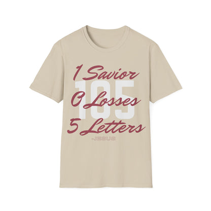 Adult 105 Christian Marron and White Letters