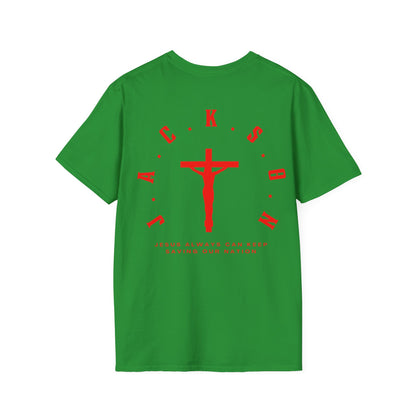 Jackson Believing Christian Red Letters & Cross