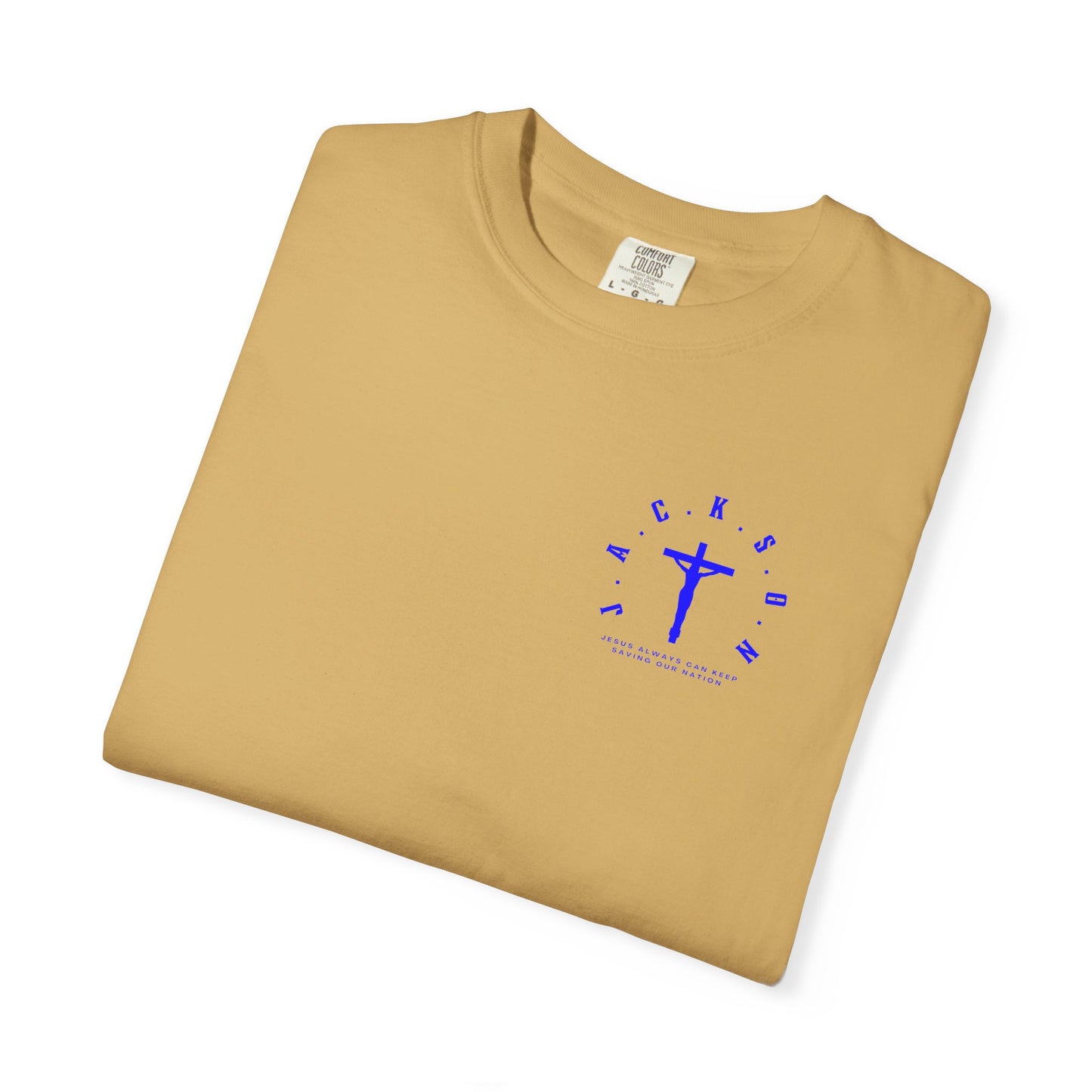 Jackson Believing Christian Blue Letters & Cross