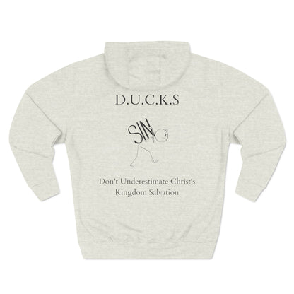 Ducks Christian Black Words Hoodie