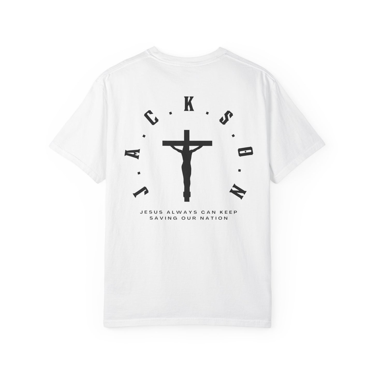 Adult Jackson Christian Black Letters & Cross Heavyweight