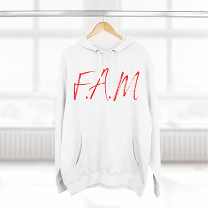 Fam Hoodie Red Words