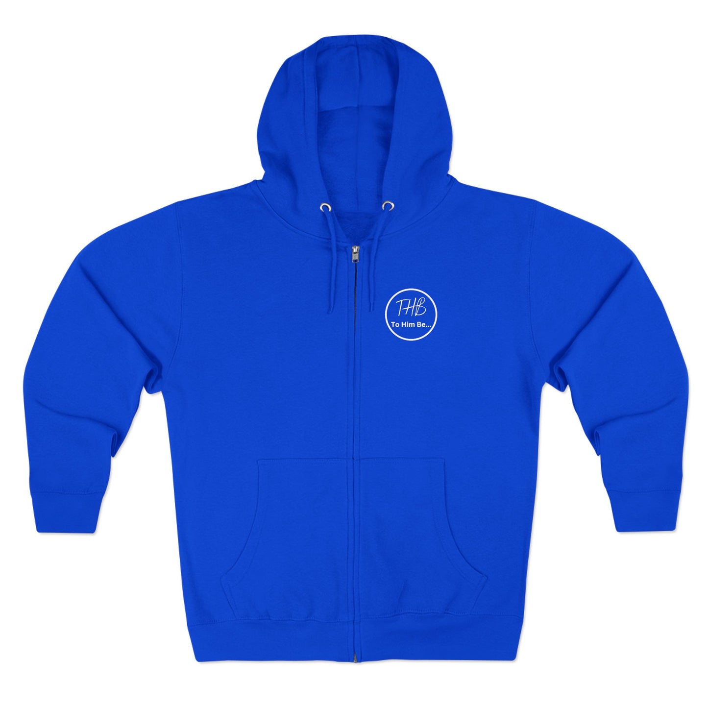 Clothe Yourself White Hoodie Zipper (scripture)