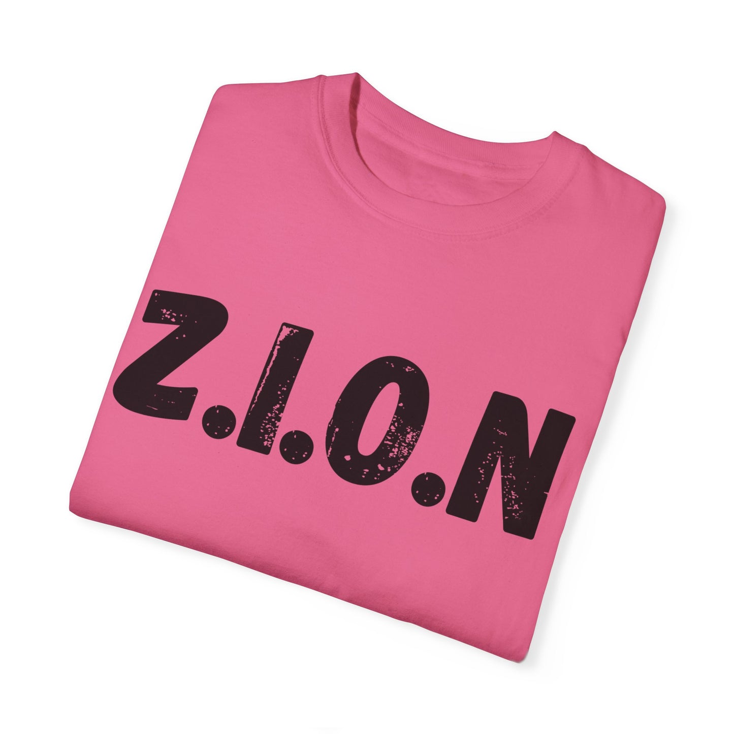 Adult Zion Black Words & Image