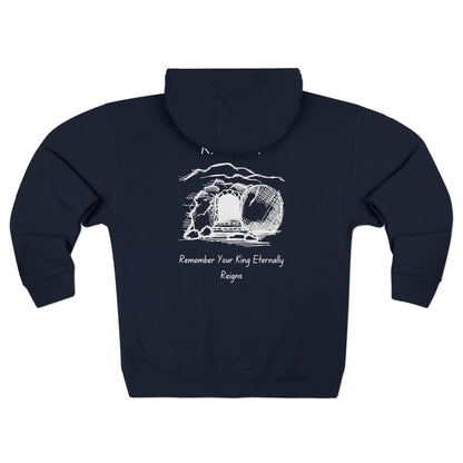 RYKER Christian White Letters Hoodie Zipper
