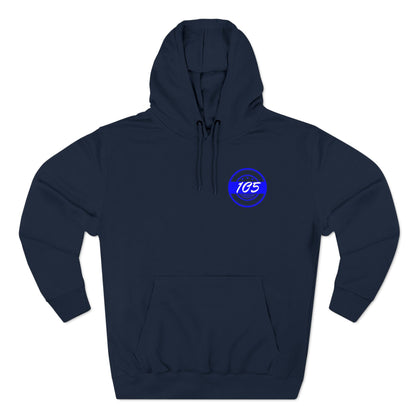 Adult 105 Christian Blue and White Letters Hoodie