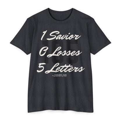 Adult 105 Christian White and Black Letters Premium tee