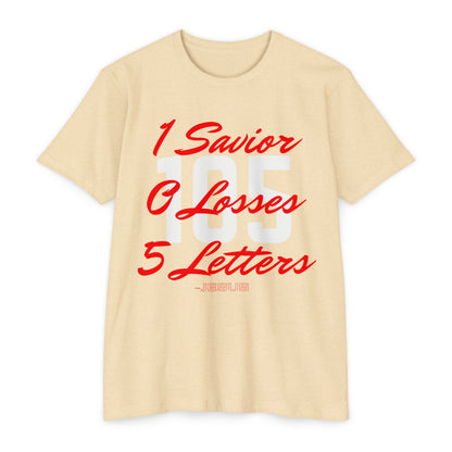 Adult 105 Christian Red and White Letters Blended