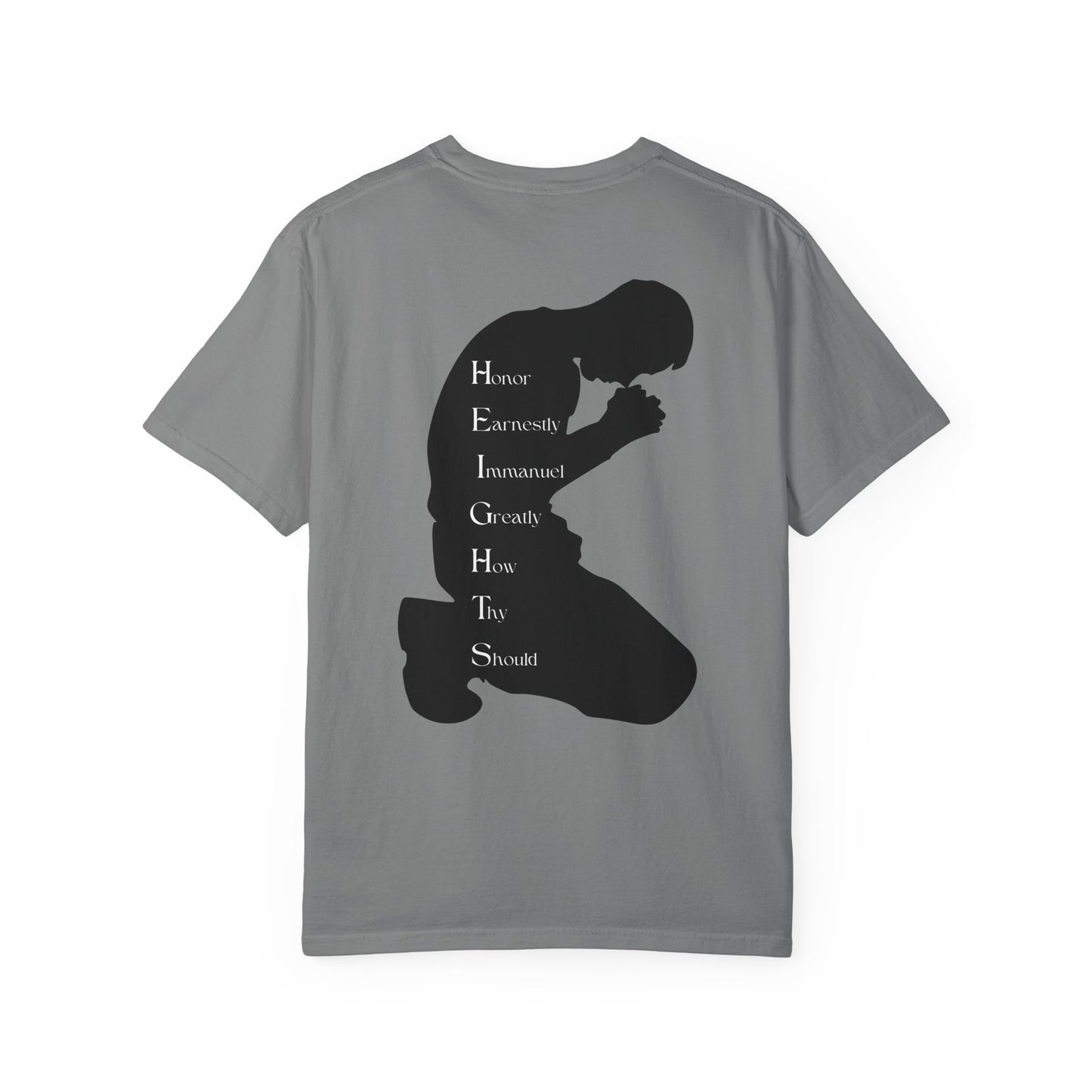 Adult Heights Christian Black Letters & Image Heavyweight