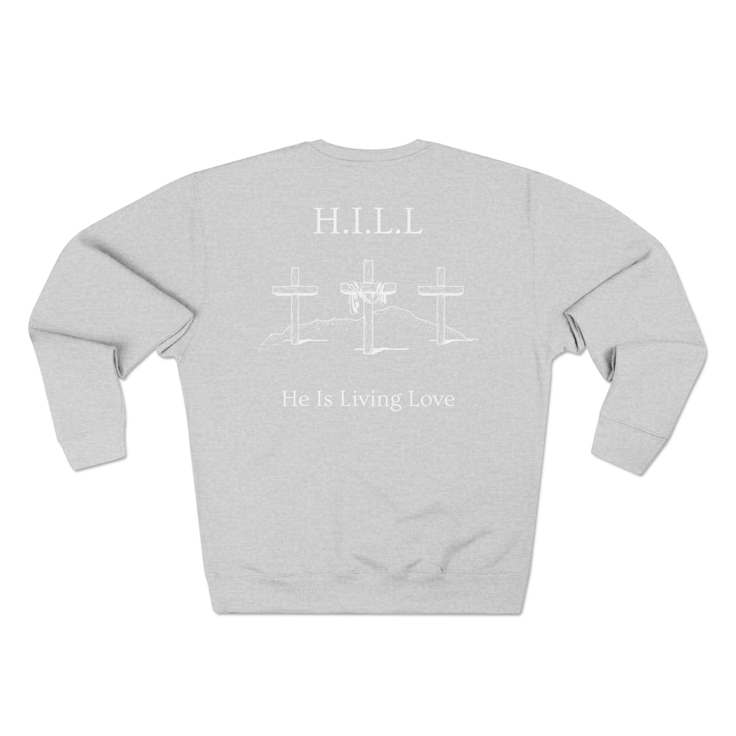 Adult Hill Christian White Words Crewneck