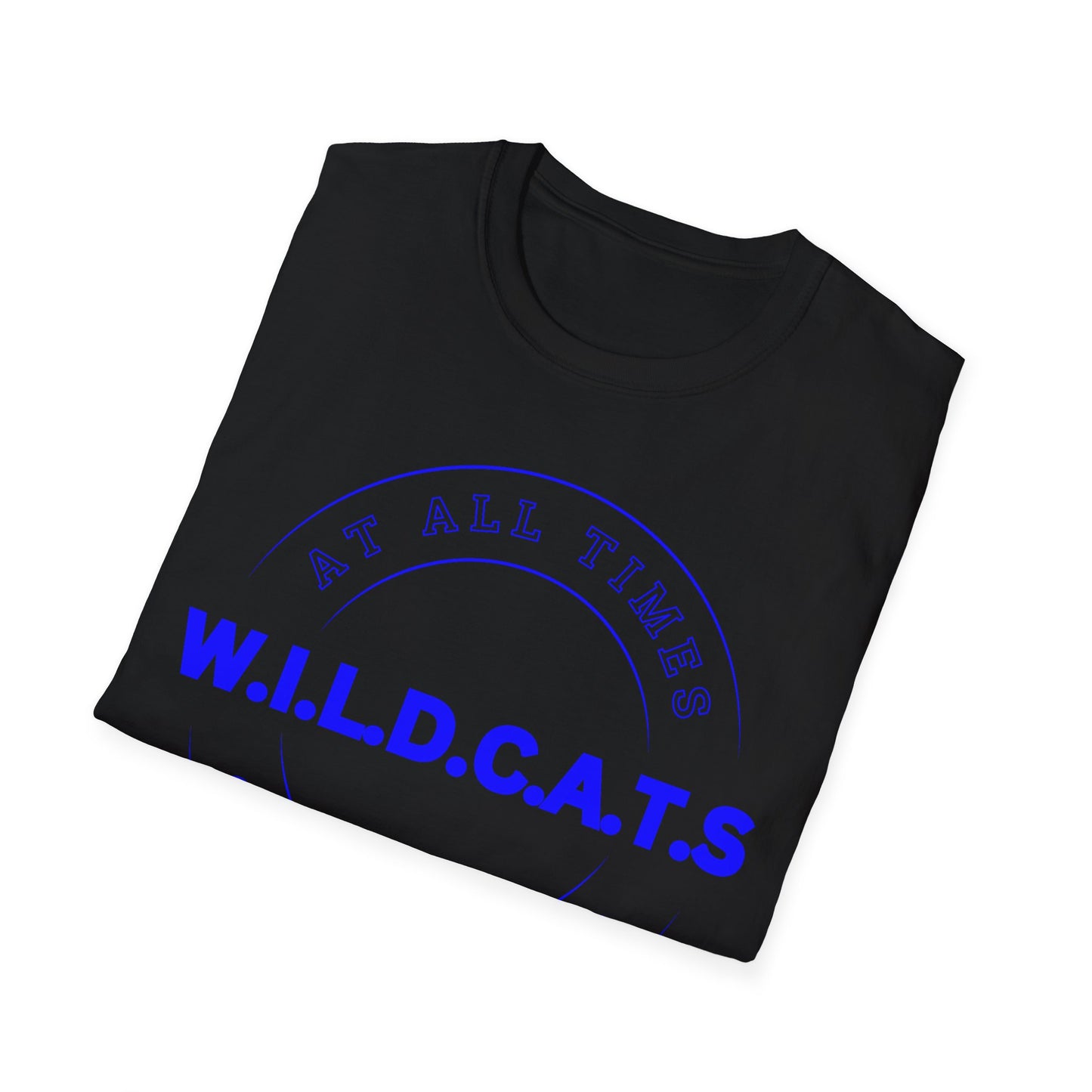 Wildcats Christian Blue Letters & Picture