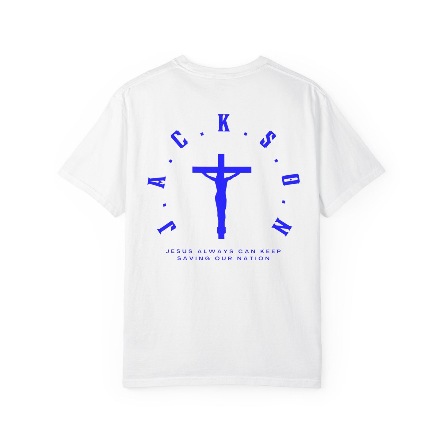 Jackson Believing Christian Blue Letters & Cross