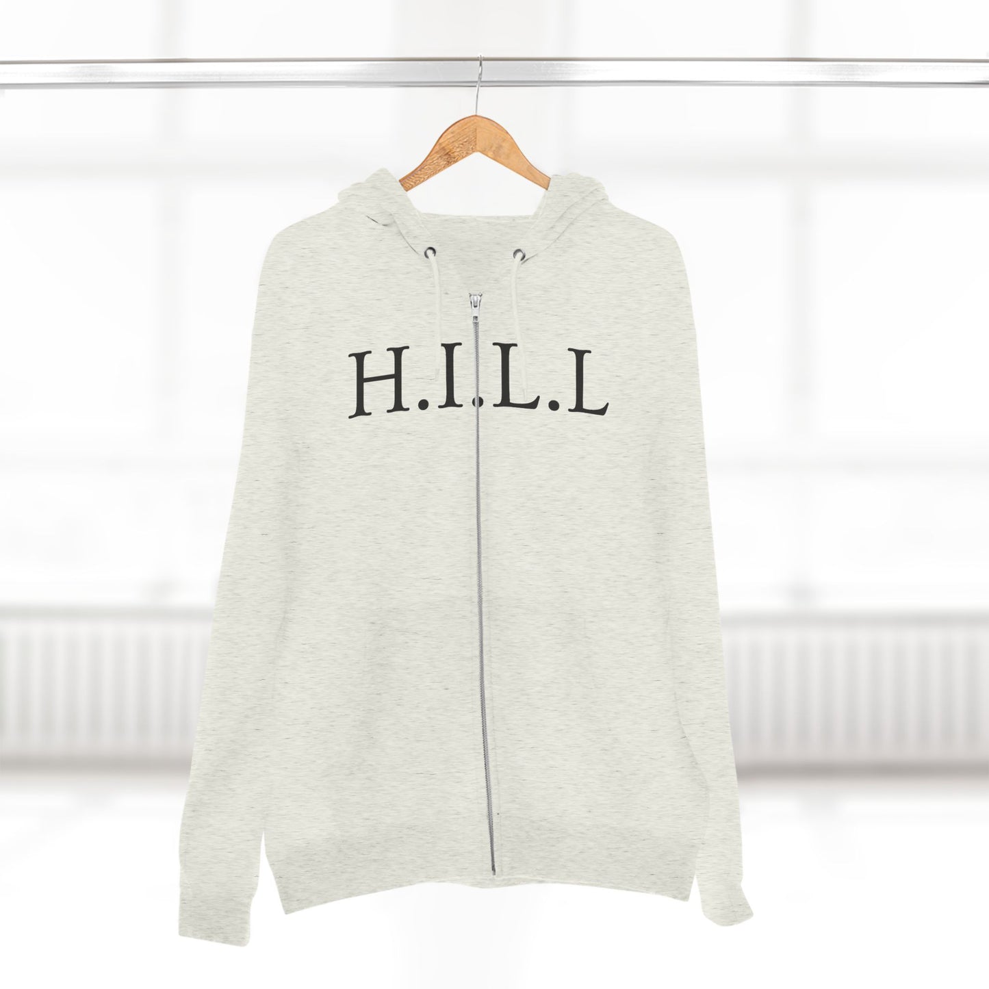 Hill Christian Black Words Hoodie Zipper