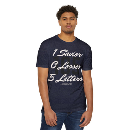 Adult 105 Christian White and Black Letters Premium tee