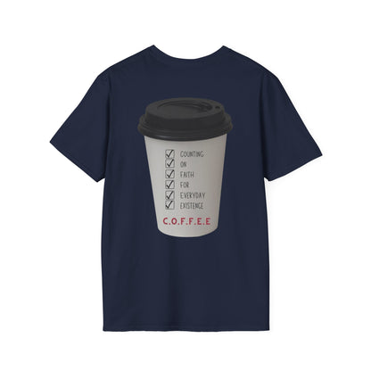 Adult Coffee Christian White Letters & Image