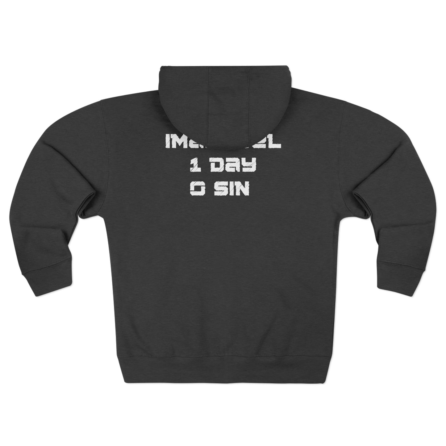 I-10 Christian White Words Hoodie Zipper