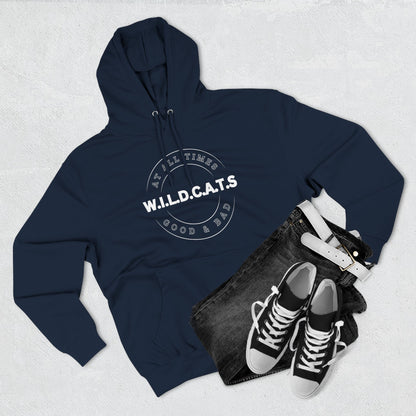 Adult Wildcats Christian White Letters & Picture Pullover Hoodie