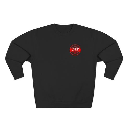 Adult 105 Christian Red and White Letters Crewneck